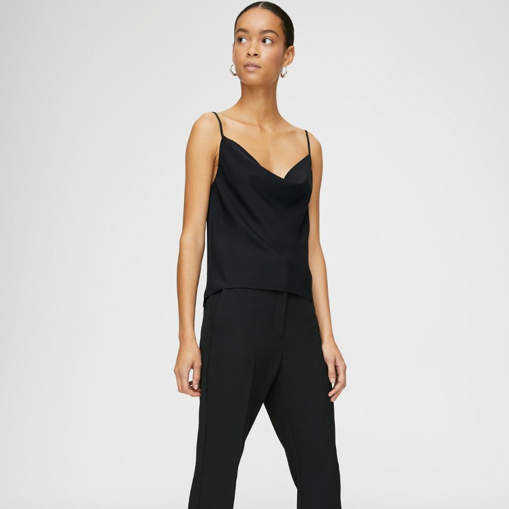 Black Babaton Cowlneck Camisole